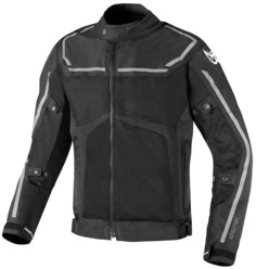 Мотоциклетная текстильная куртка Berik Sonic с регулируемыми рукавами, черный