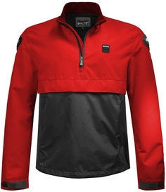 Мотоциклетная текстильная куртка Blauer Spring Pull водонепроницаемая, красный/синий
