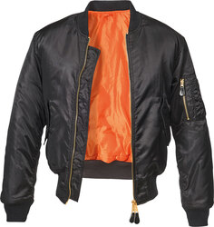 Куртка Brandit MA1 Classic с коротким воротником, черный