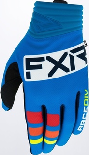Перчатки FXR Prime для мотокросса, синий/белый