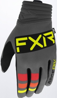 Перчатки FXR Prime для мотокросса, серый/желтый
