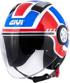 Шлем GIVI 11.1 Air Jet-R Class реактивный, белый/красный/синий