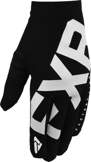 Перчатки FXR Slip-On Lite для мотокросса, черный/белый