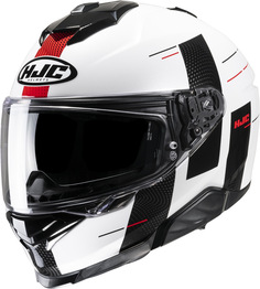 Шлем HJC i71 Peka, белый/черный/красный