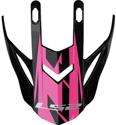 Пик LS2 MX437 Fast Evo для шлема, черно-розовый