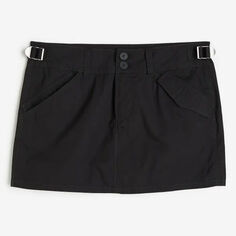 Юбка H&amp;M Low-waist Utility, черный H&M