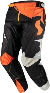 Мотоциклетные брюки Scott 450 Angled Light с регулируемой талией, черный/оранжевый