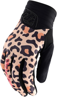 Перчатки Troy Lee Designs Luxe Leopard Женские для мотокросса, карамель