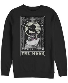 Мужской флисовый пуловер nightmare before christmas the moon crew Fifth Sun, черный