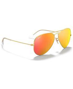 Поляризованные солнцезащитные очки, rb3025 aviator mirror Ray-Ban, мульти