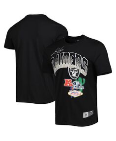 Мужская черная футболка las vegas raiders hometown collection Pro Standard, черный
