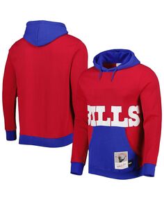 Мужская толстовка с капюшоном red buffalo bills big face 5.0 pullover Mitchell &amp; Ness, красный