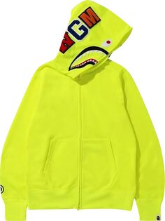 Худи BAPE Neon Shark Full Zip Hoodie &apos;Yellow&apos;, желтый