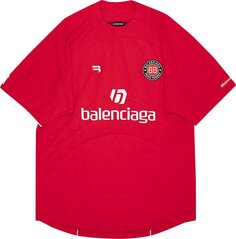 Футболка Balenciaga Soccer T-Shirt &apos;Red/White&apos;, красный