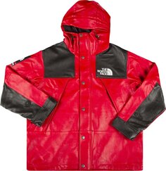 Парка Supreme x The North Face Leather Mountain Parka &apos;Red&apos;, красный