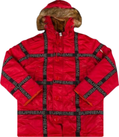 Парка Supreme Logo Tape N-3B Parka &apos;Red&apos;, красный