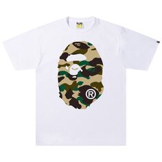 Футболка BAPE 1st Camo Big Ape Head Tee &apos;White/Yellow&apos;, белый