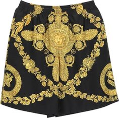 Шорты Versace Silk Shorts &apos;Black/Gold&apos;, черный