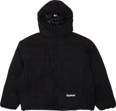 Пуховик Supreme Madras Reversible WINDSTOPPER Puffer Jacket &apos;Black&apos;, черный