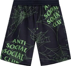 Шорты Anti Social Social Club Crawling In The Dark Terry Fleece Shorts &apos;Black&apos;, черный