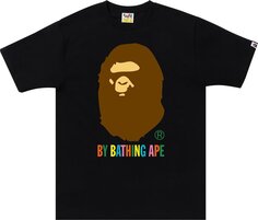 Футболка BAPE Colors By Bathing Ape Tee &apos;Black/Multicolor&apos;, черный