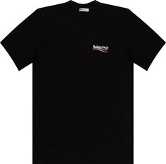 Футболка Balenciaga Political Campaign T-Shirt &apos;Black&apos;, черный