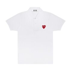 Рубашка Comme des Garçons PLAY Heart Polo &apos;White&apos;, белый