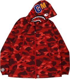 Худи BAPE Color Camo Shark Hoodie Jacket &apos;Red&apos;, красный