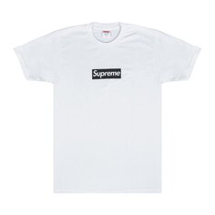 Футболка Supreme Paris Box Logo T-Shirt &apos;White&apos;, белый