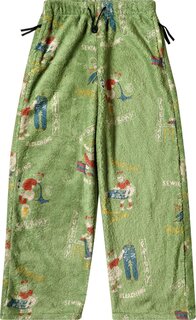 Брюки Kapital Kountry Calendar Fleece Easy Straight Pants &apos;Light Green&apos;, зеленый