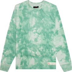 Лонгслив Air Jordan x J Balvin Long-Sleeve Tee &apos;Jade Aura/Enamel Green&apos;, зеленый