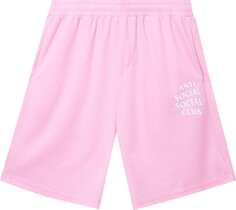Шорты Anti Social Social Club Never Made The Team Mesh Shorts &apos;Pink&apos;, розовый