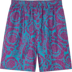 Шорты Versace Shorts &apos;Teal/Plum&apos;, синий