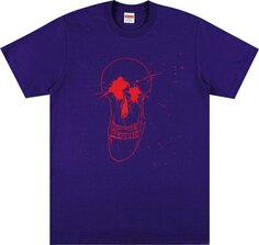 Футболка Supreme Ralph Steadman Skull Tee &apos;Purple&apos;, фиолетовый