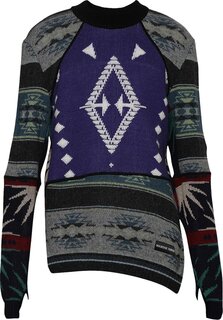Свитер Marine Serre Knit Mélange Hybrid Sweater &apos;Multicolor&apos;, разноцветный