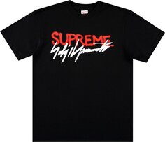 Футболка Supreme x Yohji Yamamoto Logo Tee &apos;Black&apos;, черный