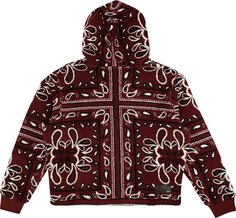 Худи Amiri Printed Bandana Polar Fleece Hoodie &apos;Red/Black&apos;, разноцветный