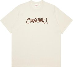 Футболка Supreme Handstyle Tee &apos;Natural&apos;, кремовый