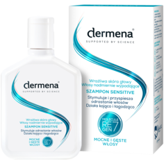 Dermena Sensitive шампунь для чувствительной кожи головы и чрезмерного выпадения волос, 200 мл