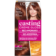 L&apos;Oréal Paris Casting Crème Gloss краска для волос 554 огненный шоколад, 1 упаковка L'Oreal