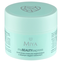 Miya Cosmetics myBEAUTYexpress Разглаживающая маска для лица на 3 минуты с активированным кокосовым углем, 50 г