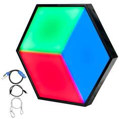 Светодиодная панель освещения шестиугольной формы American DJ 3D Vision Plus American DJ 3D Vision Plus Hexagonal Shaped LED Lighting Panel ADJ