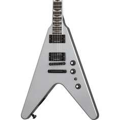 Электрогитара Gibson Dave Mustaine Flying V EXP в серебристом металлике DSVX00S1BC1