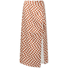 Юбка KITRI Emmeline Checker Midi Skirt