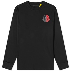 Футболка Moncler Genius Two Tone Logo Long Sleeve Tee