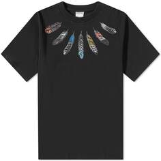 Футболка Marcelo Burlon Collar Feathers Oversized Tee