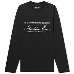 Футболка Martine Rose Long Sleeve Classic Logo Top
