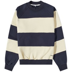 Толстовка Sunnei Striped Panel Crew Sweat