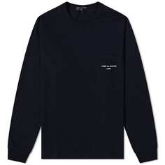 Футболка Comme des Garçons Homme Long Sleeve Logo Pocket Tee