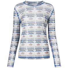 Футболка JW Anderson Long Sleeve Label Underpinning Top